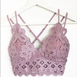 LAST! Scallop Lace Bralette-elderberry